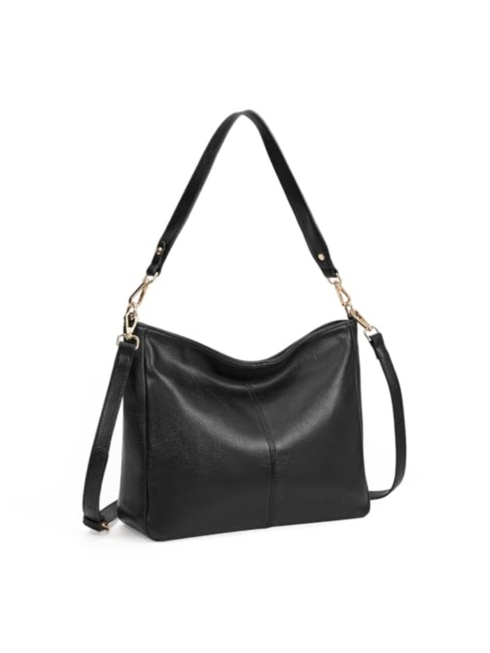 Soft Vegan Leather Hobo Shoulder Crossbody Purse Large Tote Multi Pocket